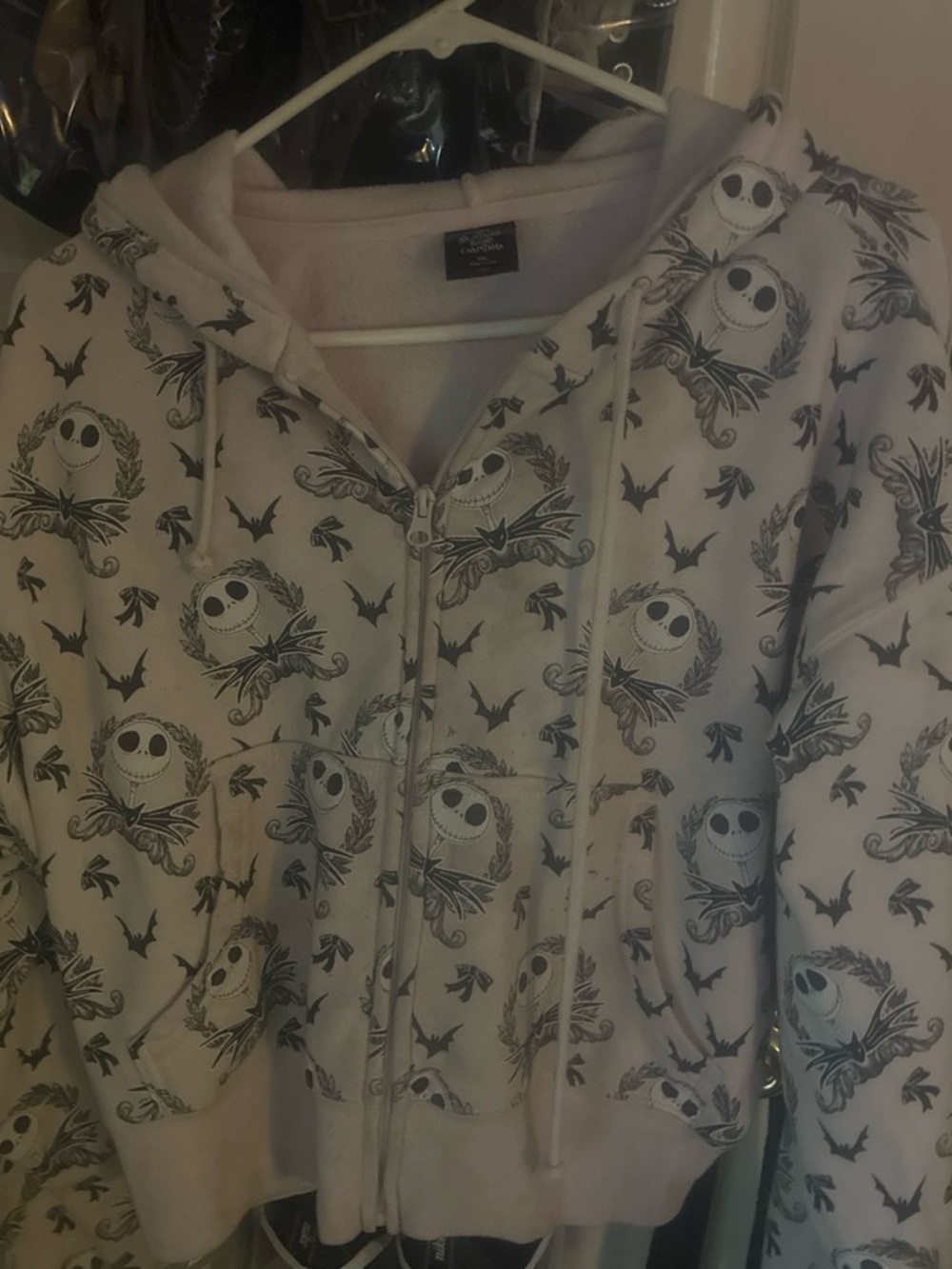 Disney The Nightmare Before Christmas Light Pink Hoodie